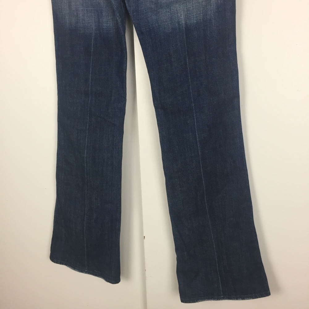 7FAM A-Pocket Rhinestone Jeans Denim Bootcut Bling - Picture 4 of 8